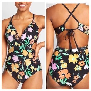 ModCloth Sonia High Waisted One piece Swimsuit M L